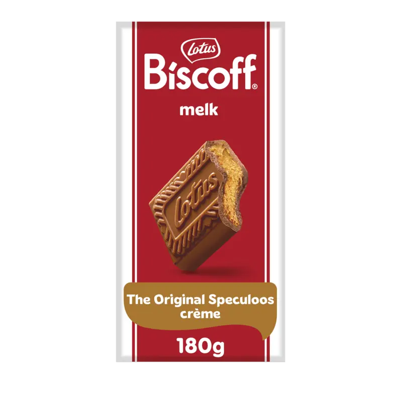 Biscoff speculoos melk chocoladereep speculoos vulling