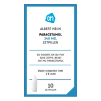 AH Paracetamol 240mg zetpillen