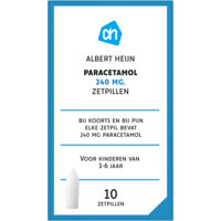 Een afbeelding van AH Paracetamol zetpillen 240mg
