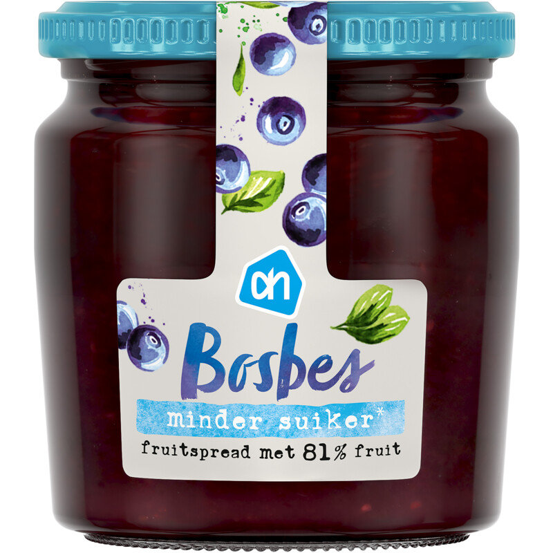 Een afbeelding van AH Fruitspread bosbes