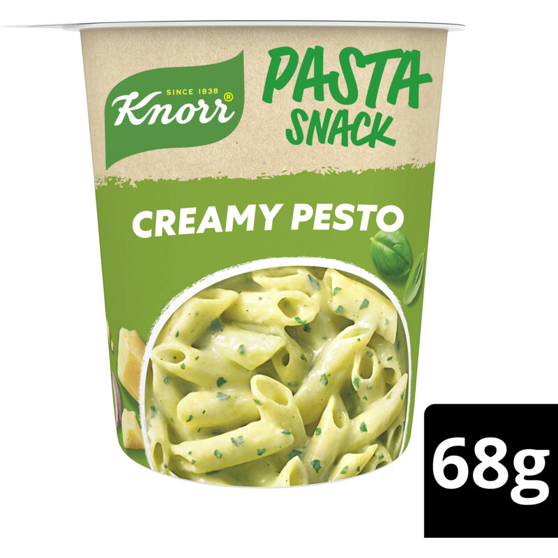 Een afbeelding van Knorr Snackpot pasta creamy pesto bel