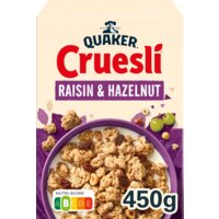 Een afbeelding van Quaker Cruesli raisin & hazelnut