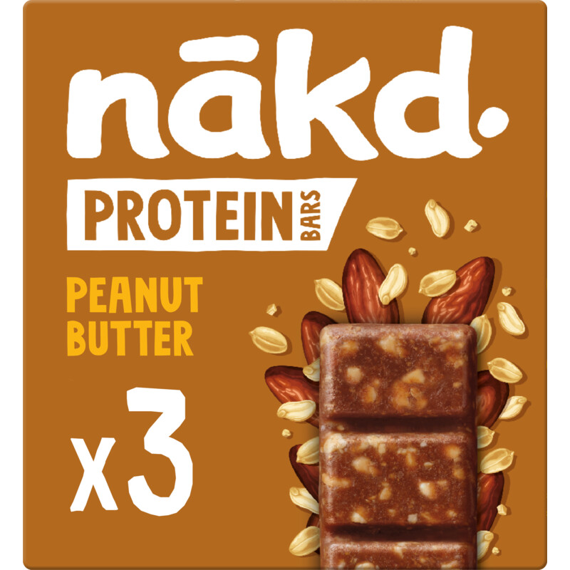 Een afbeelding van Nakd. Protein bars peanut butter