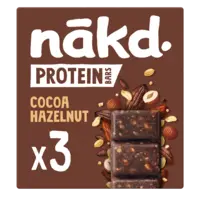 Nakd. Protein bars cocoa hazelnut