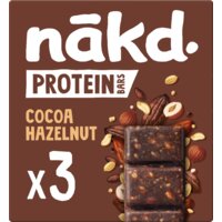 Een afbeelding van Nakd. Protein bars cocoa hazelnut