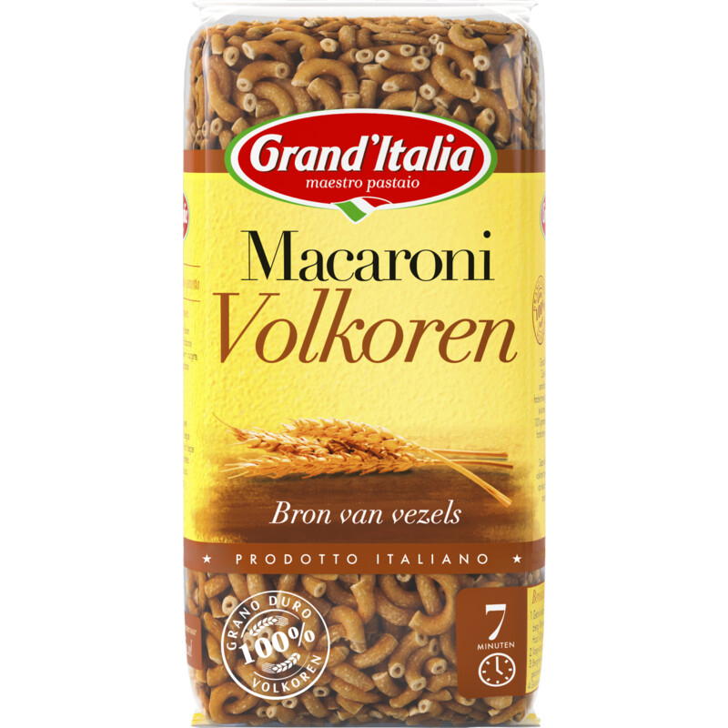 Een afbeelding van Grand' Italia Macaroni volkoren