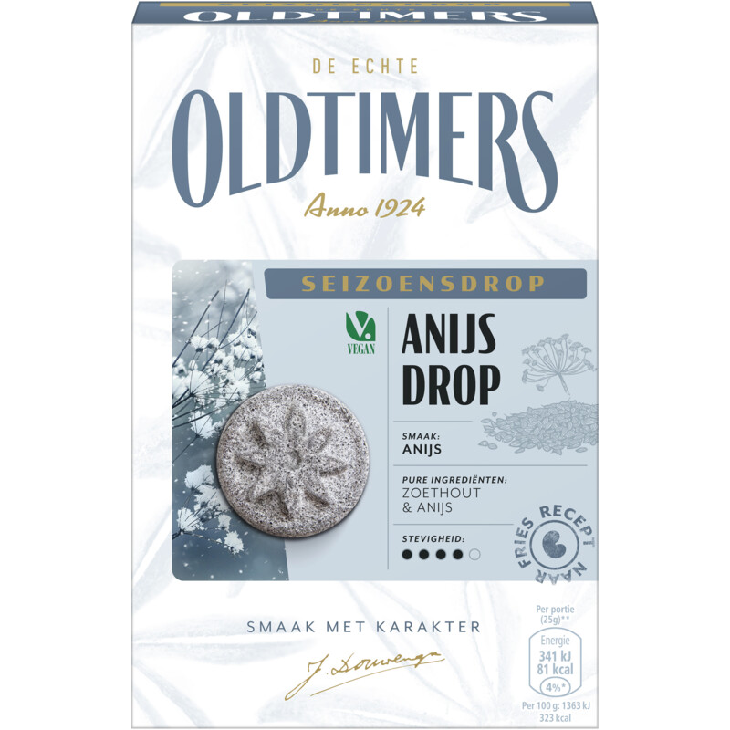 Een afbeelding van Oldtimers Seizoensdrop anijs