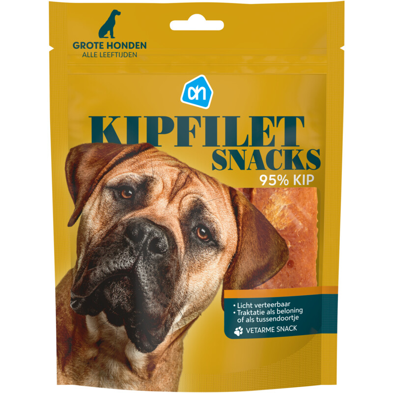Een afbeelding van AH Kipfiletsnack voor grote honden