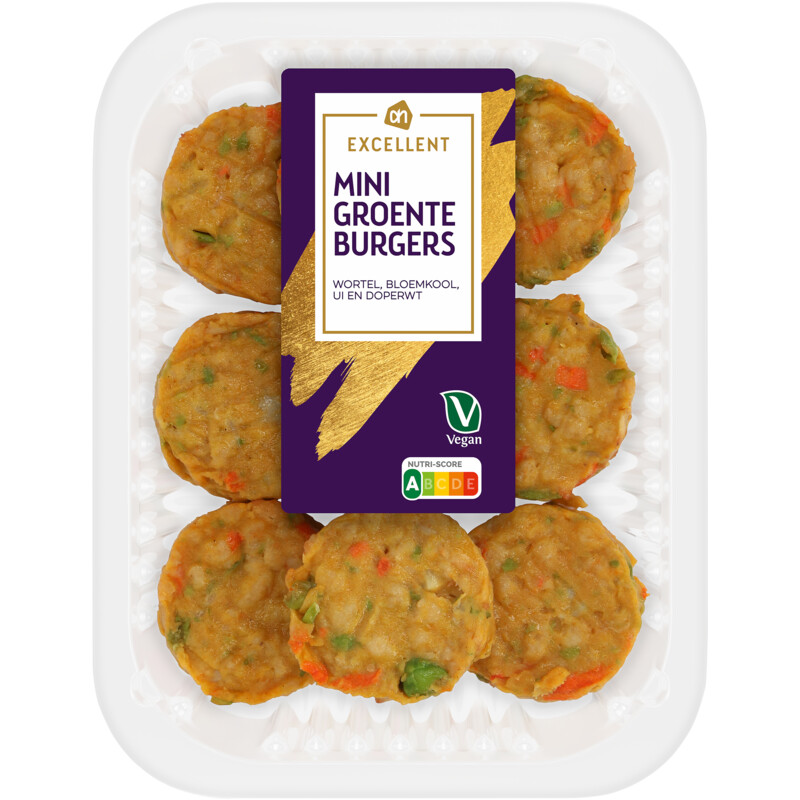 Een afbeelding van AH Excellent Mini groenteburgers
