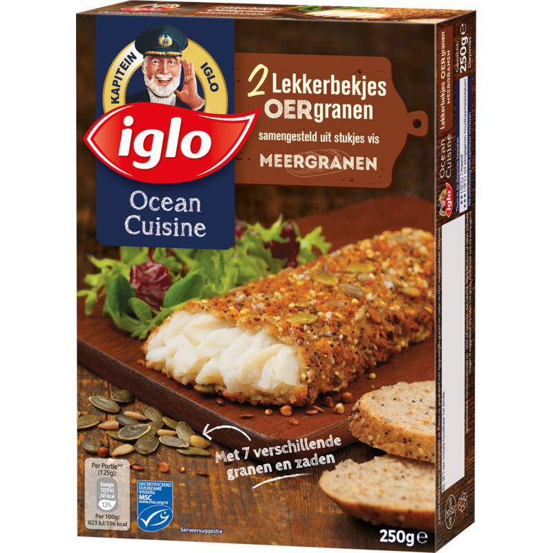 Een afbeelding van Iglo Lekkerbekjes oergranen meergranen