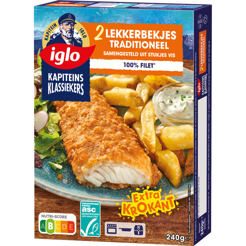 Een afbeelding van Iglo Lekkerbekje traditioneel