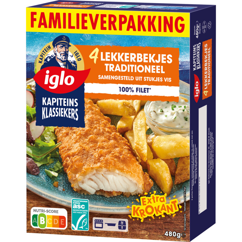 Een afbeelding van Iglo Lekkerbekjes traditioneel