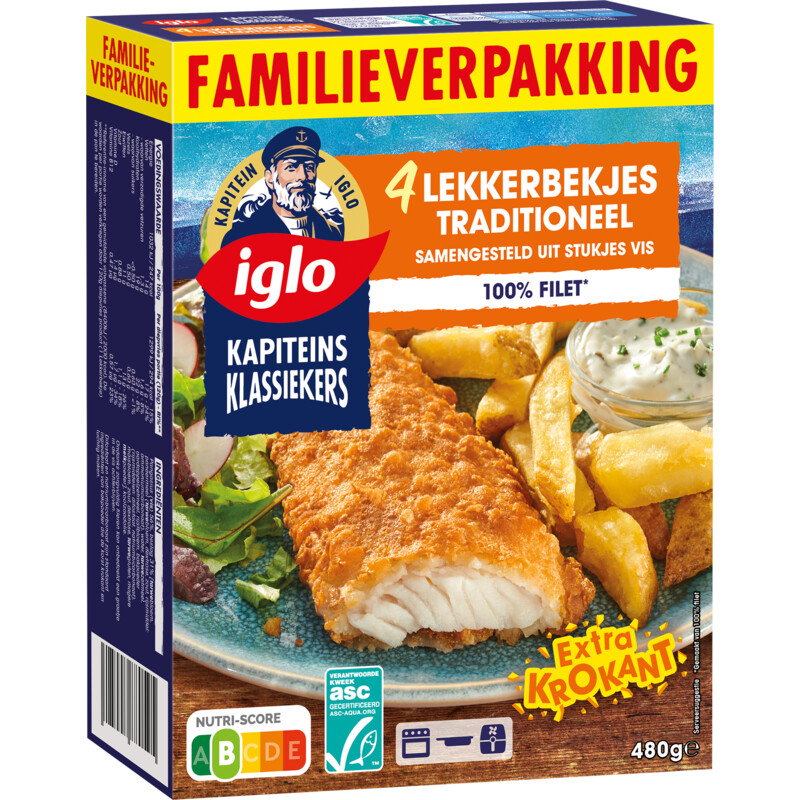 Een afbeelding van Iglo Lekkerbekjes traditioneel