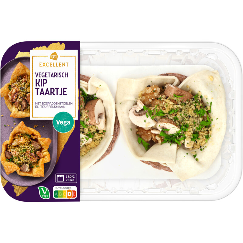 Een afbeelding van AH Excellent Vegetarisch kiptaartje bospaddestoelen