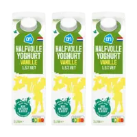 AH Halfvolle Vanille Yoghurt 3-pack
