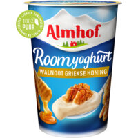 Een afbeelding van Almhof Roomyoghurt walnoot Griekse honing