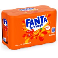 Een afbeelding van Fanta Orange zero sugar 8-pack bel