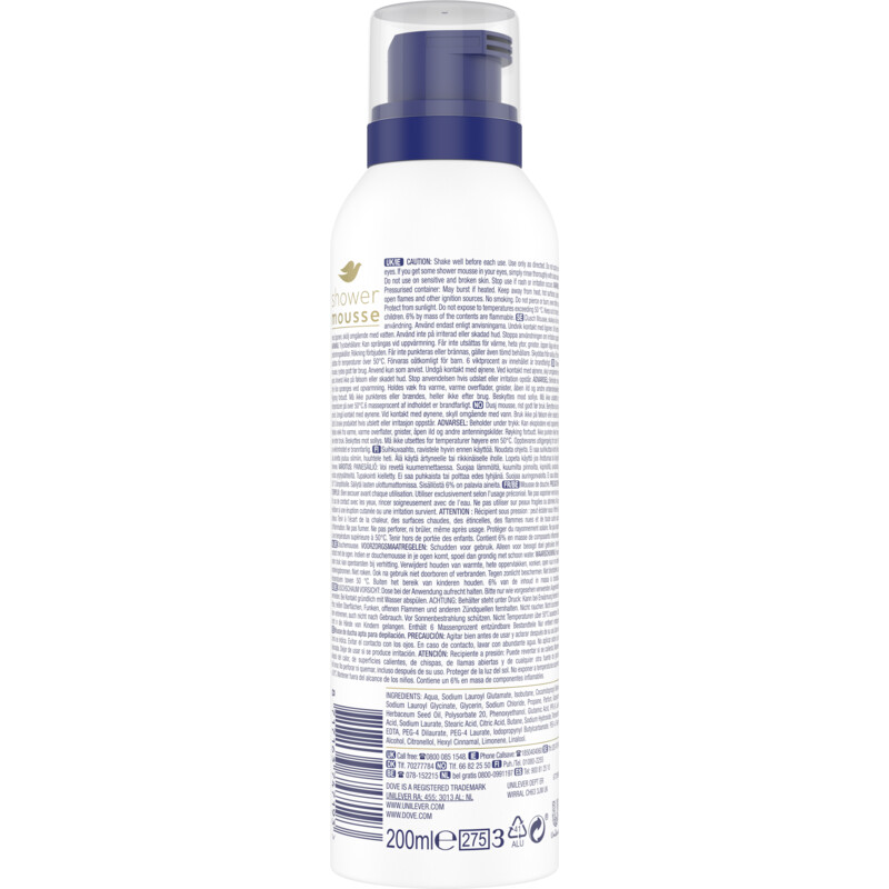 Een afbeelding van Dove Deeply nourishing shower mousse
