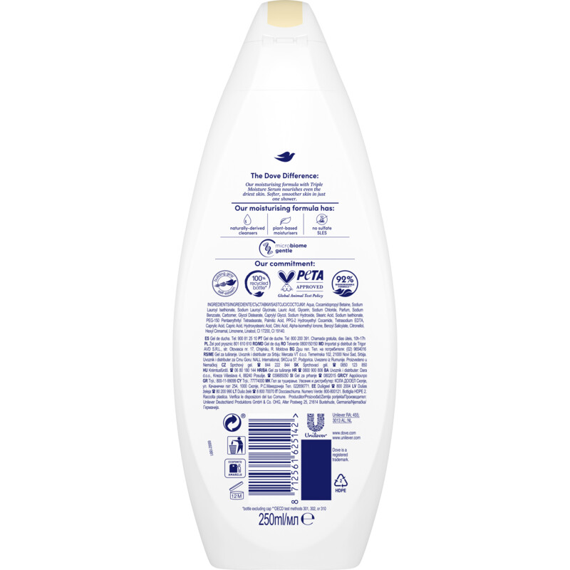Een afbeelding van Dove Nourishing silk douchegel