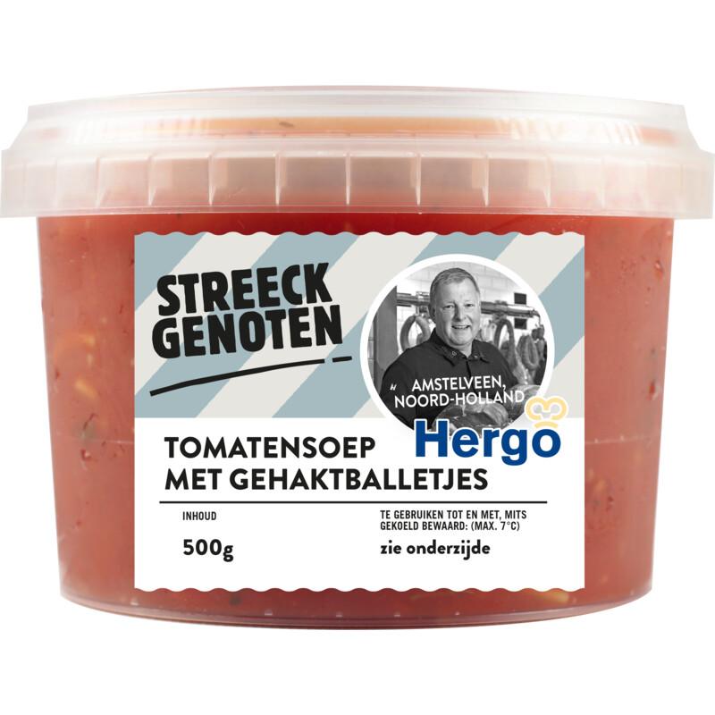 Een afbeelding van Streeckgenoten Tomatensoep met gehaktballetjes