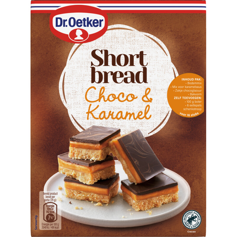 Een afbeelding van Dr. Oetker Shortbread choco & karamel