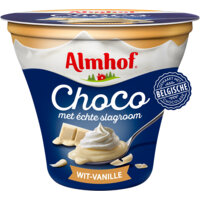 Een afbeelding van Almhof Choco met echte slagroom wit-vanille