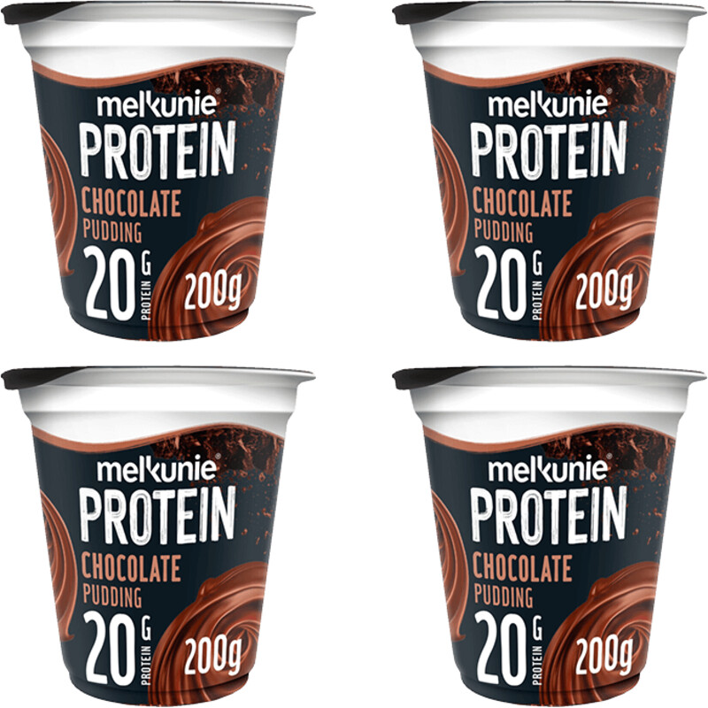Melkunie Protein chocolade pudding 4pack bestellen Albert Heijn