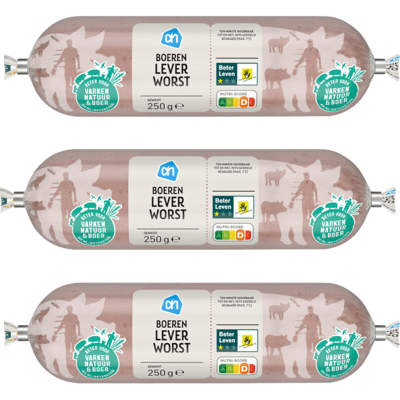 Een afbeelding van AH Boerenleverworst 3-pack