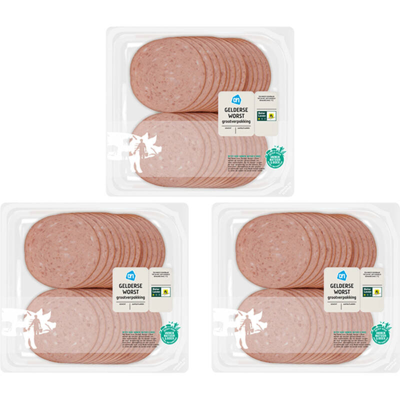Een afbeelding van AH Gelderse gekookte worst 3-pack