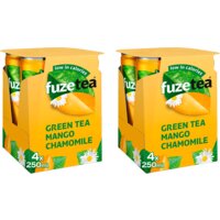 Een afbeelding van Fuze Tea Green Tea mango chamomile 8-pack