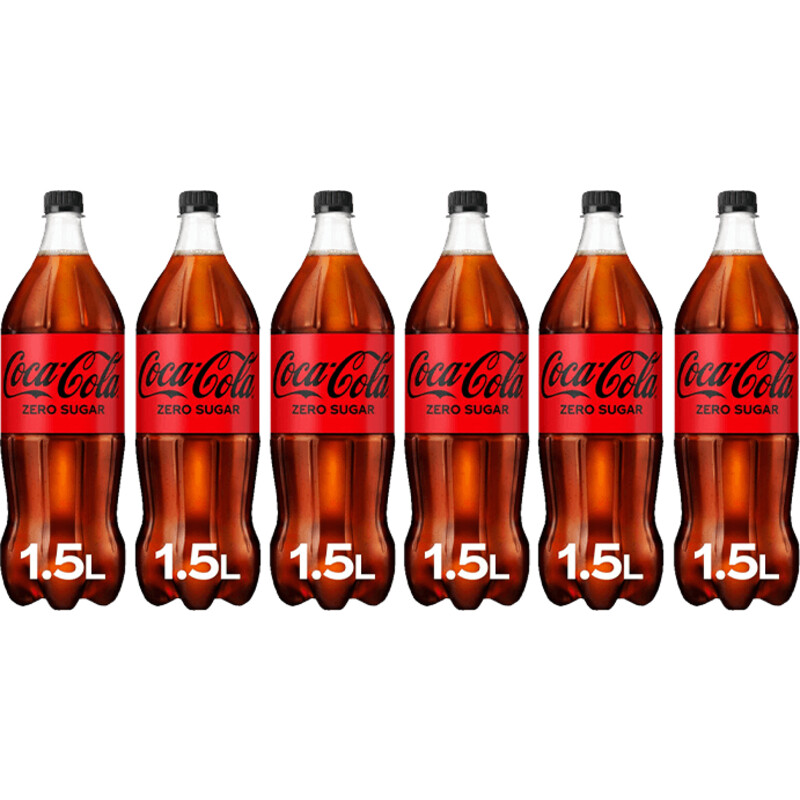 Een afbeelding van Coca-Cola Zero 1,5L 6-pack