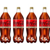 Een afbeelding van Coca-Cola Zero Sugar Zero Caffeine 1,5L 4-pack