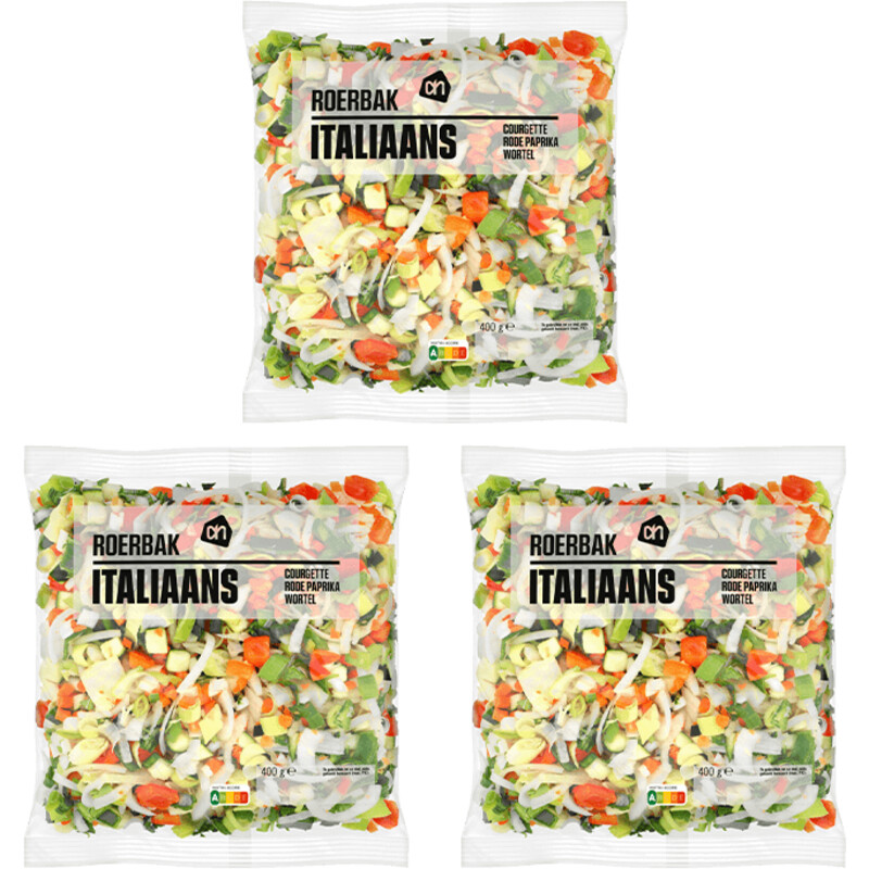 Een afbeelding van AH Roerbak Italiaanse Groente 3-pack