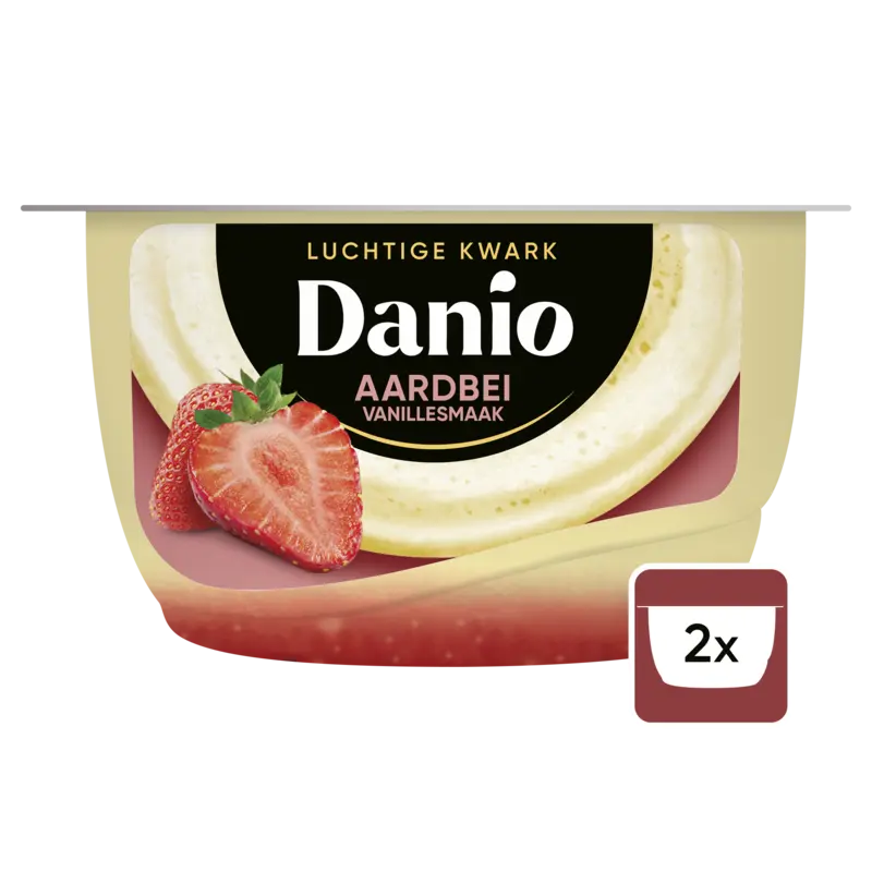 Danio Luchtige kwark aardbei vanille