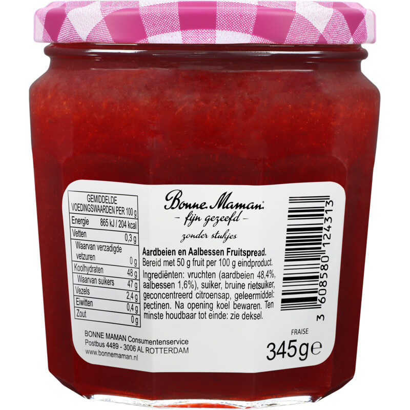 Een afbeelding van Bonne Maman Aardbeien fijn gezeefd