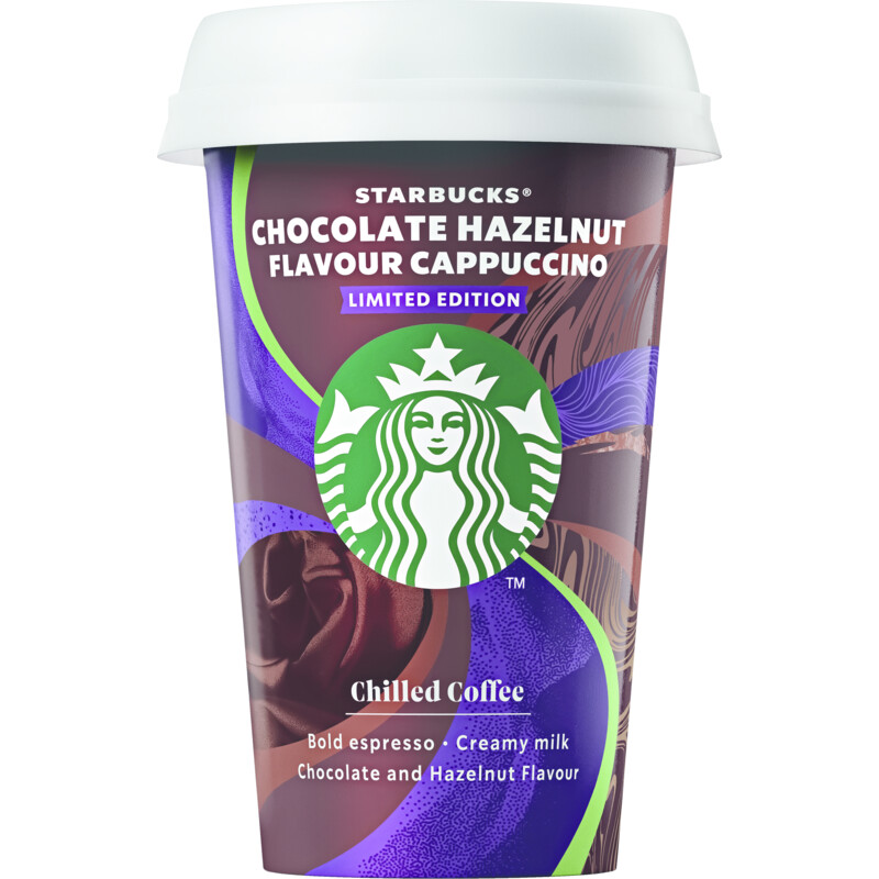 Een afbeelding van Starbucks Chocolate hazelnut flavour cappuccino