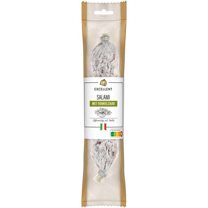 Een afbeelding van AH Excellent Salami met venkelzaad