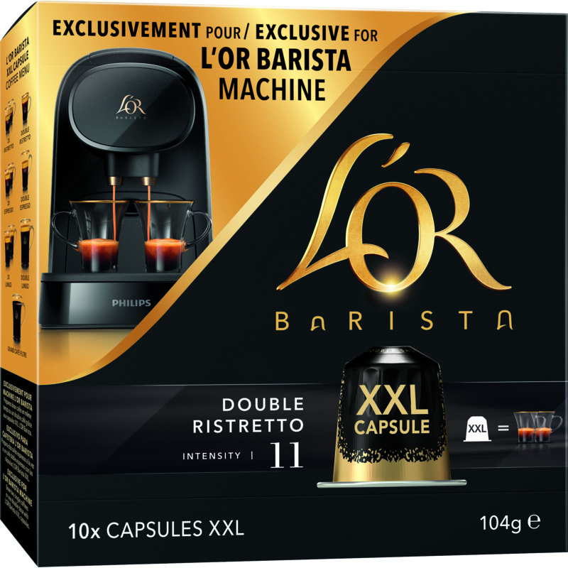 Een afbeelding van L'OR Barista double ristretto XXL capsules
