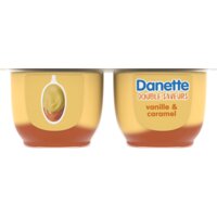 Een afbeelding van Danette Double saveurs vanille & caramel bel