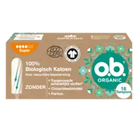 o.b. Organic cotton tampons super