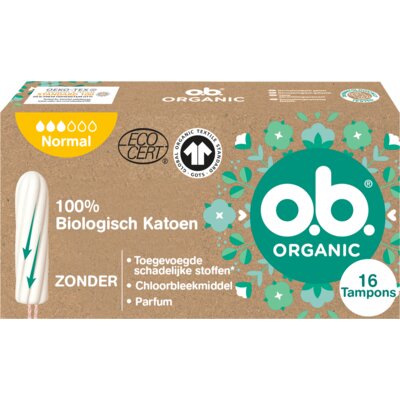 pdp-image-o.b. Organic cotton tampons normaal