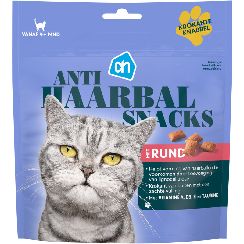 Een afbeelding van AH Anti haarbal snacks met rund