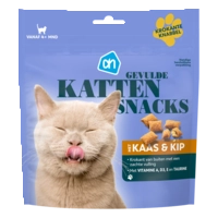 AH Gevulde kattensnacks met kaas & kip