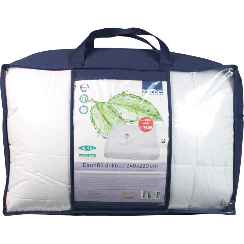 Een afbeelding van Polydaun Daunfill dekbed 4-seizoenen 240x220cm