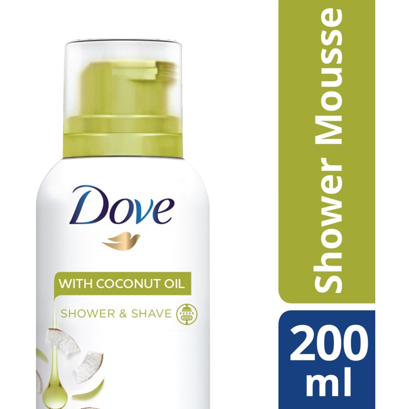 Een afbeelding van Dove Coconut oil shower mousse