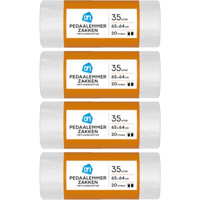 pdp-image-AH Pedaalemmerzakken 35 liter 4-pack