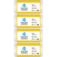 AH Sanitairzakken handvat 10 liter 4-pack