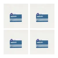 AH Servetten 2-laags 33x33 cm wit 4-pack