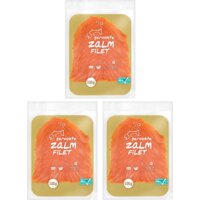 Een afbeelding van AH Gerookte zalmfilet 3-pack