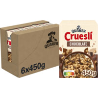 Een afbeelding van Quaker Cruesli chocolade 6-pack